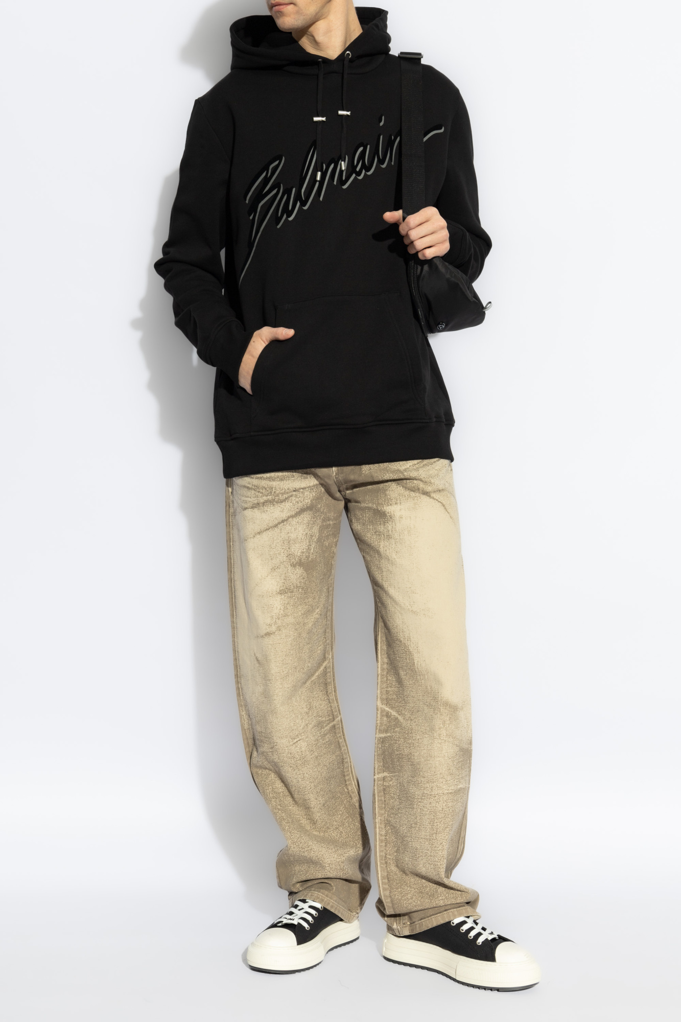 Black Sweatshirt with printed logo Balmain - Vitkac Canada